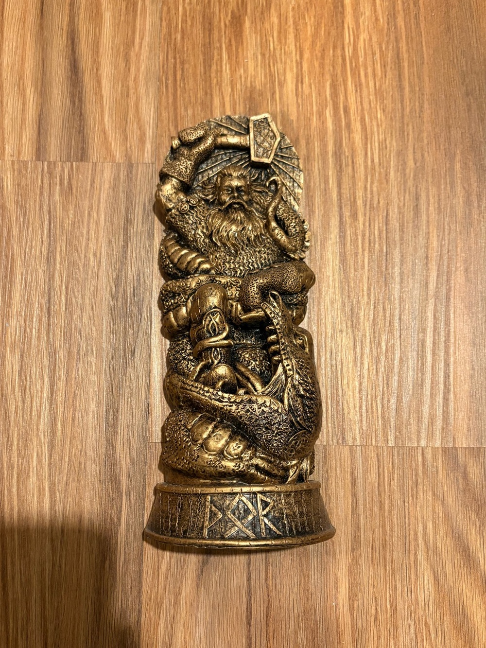 Norse Mythology Gold Brushed Wall Art